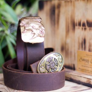 Thắt Lưng da Bò sáp Handmade 14