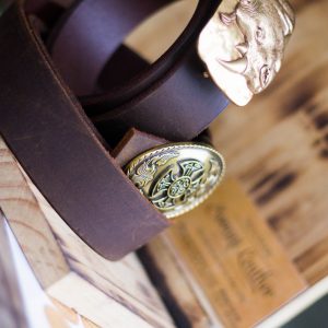 Thắt Lưng da Bò sáp Handmade 12