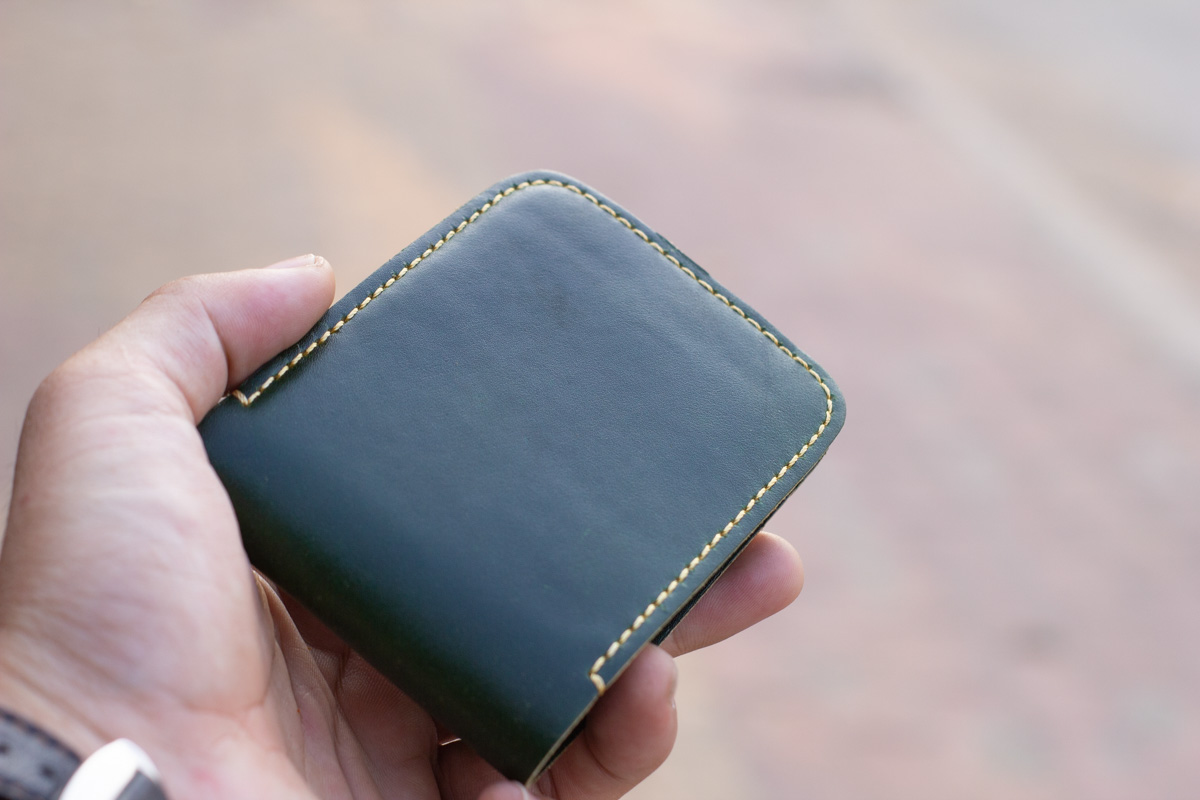 Ví sen 3 Xanh lá đậm, Pullup Leather 10 Ví sen 3 Xanh lá đậm, Pullup Leather 17