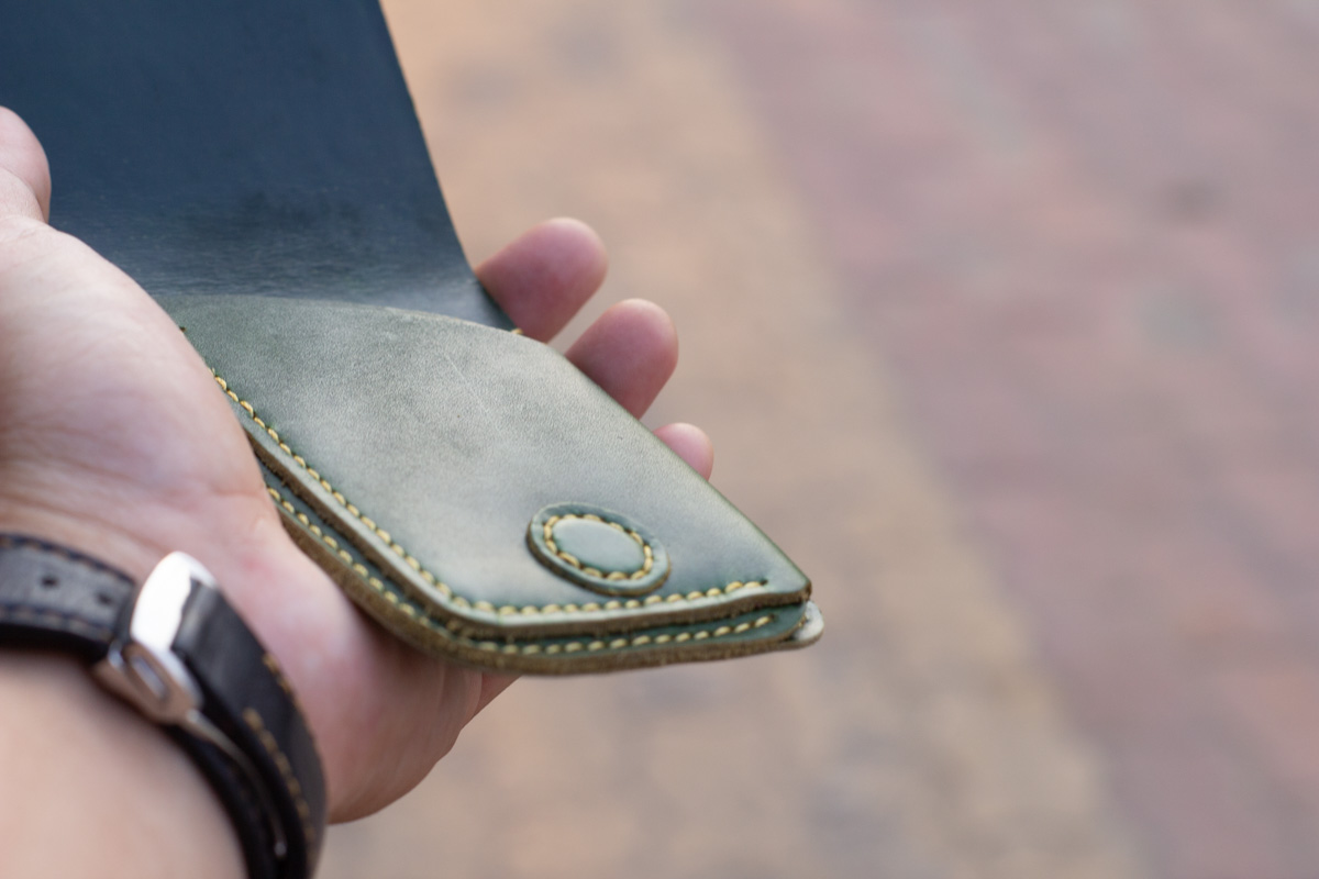 Ví sen 3 Xanh lá đậm, Pullup Leather 11 Ví sen 3 Xanh lá đậm, Pullup Leather 18
