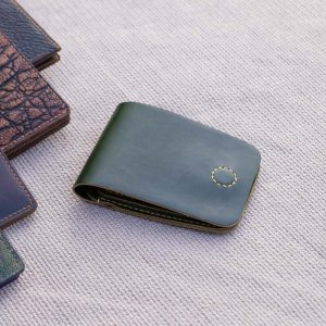 Ví sen 3 Xanh lá đậm, Pullup Leather 5 Ví sen 3 Xanh lá đậm, Pullup Leather 12