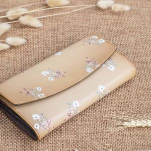 Ví cầm tay nữ handmade, in hoa 12