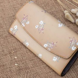 Ví cầm tay nữ handmade, in hoa 11