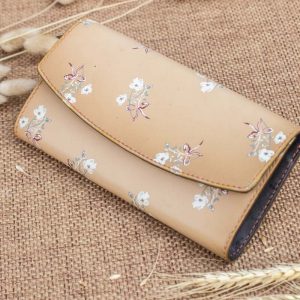 Ví cầm tay nữ handmade, in hoa 10
