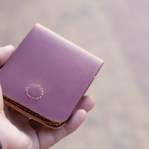 Ví sen 3 cao cấp - Màu nâu đỏ 13