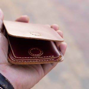 Ví sen 3 cao cấp - Màu nâu đỏ 17