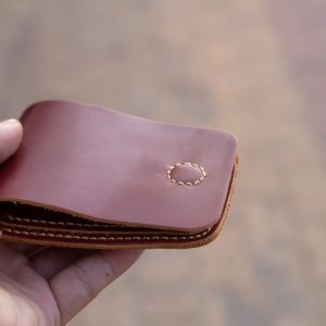 Ví sen 3 cao cấp - Màu nâu đỏ 16