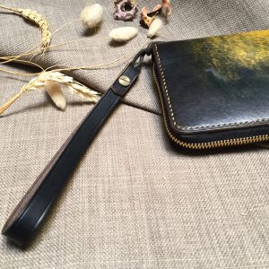 Ví zip handmade cao cấp - Vegetable tan patina 15