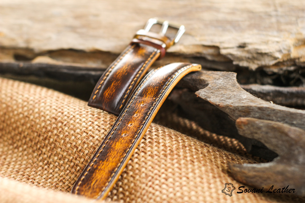Dây da đồng hồ cao cấp - màu patina siêu độc lạ. 18 Dây da đồng hồ cao cấp - màu patina siêu độc lạ. 27