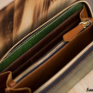 Ví cầm tay handmade cao cấp – Vegetable tanned 15