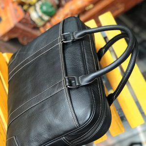 Cặp da Vachetta handmade cao cấp – Đen 15