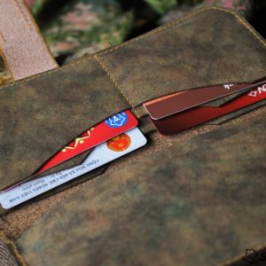 Ví cầm tay handmade cao cấp – Vegetable tan patina 14