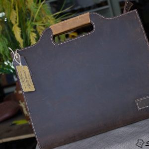 Cặp da bò sap handmade cao cấp – đen 15