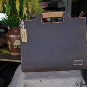 Cặp da bò sap handmade cao cấp – đen 13