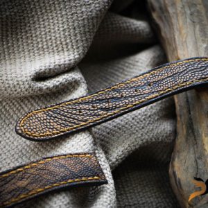 Dây đồng hồ da đà điểu handmade cao cấp 12