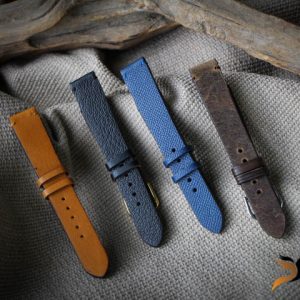 Dây Đồng Hồ Handmade Luxury – Da Epsom xanh navy 13