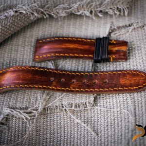 Dây Da Đồng Hồ – Da Veg itali handmade khâu full- màu patina 13