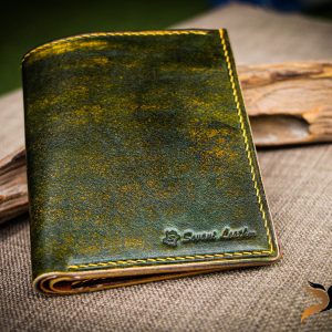 Ví da nam handmade cao cấp, Veg Italy – màu xanh rêu độc đáo 19