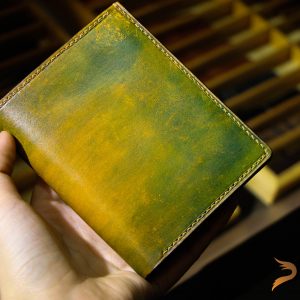 Ví da nam handmade cao cấp, Veg Italy – màu xanh rêu 21