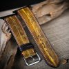 Dây đồng hồ Da Vegtan handmade – màu patina cá tính cho apple watch 1