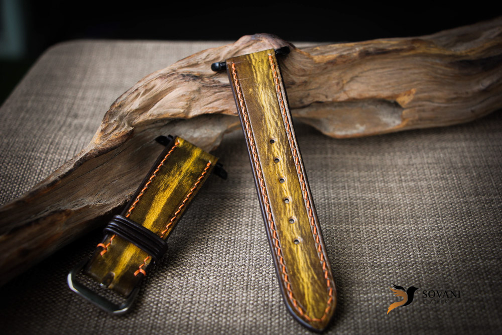 Dây đồng hồ Da Vegtan handmade luxury – apple watch 16