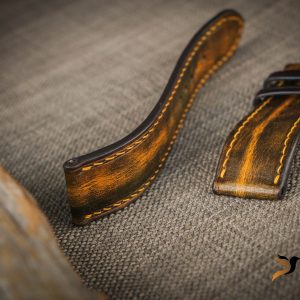 Dây đồng hồ Da Vegtan handmade – màu patina siêu đỉnh 15