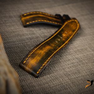 Dây đồng hồ Da Vegtan handmade – màu patina siêu đỉnh 12