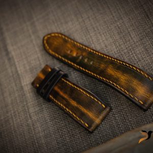 Dây đồng hồ Da Vegtan handmade – màu patina siêu đỉnh 11