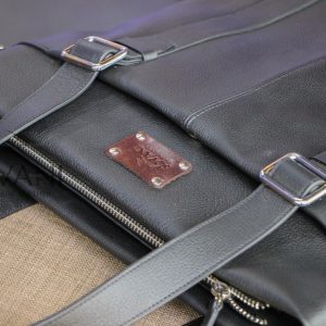 Cặp da bò handmade cao cấp - Đen 13