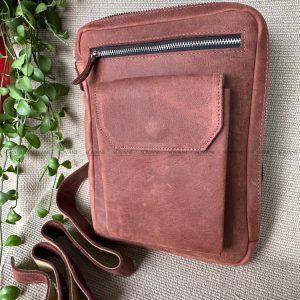 Túi Đeo Chéo KENN - Da Bò Thảo Mộc 11
