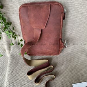 Túi Đeo Chéo KENN - Da Bò Thảo Mộc 13